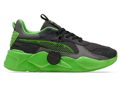 Pre-owned Puma Men's  Rsx Teenage Mutant Ninja Turtles Sneakers In  Black/leafy Green
