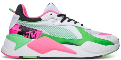 Pre-owned Puma Men's  Rsx Tracks Mtv Bold Sneakers In  White