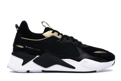 Pre-owned Puma Men's  Rsx Trophies Sneakers In Black/gold