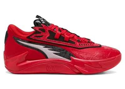 Pre-owned Puma Men's  Scoot Zeros Ii O.d.d. City Sneakers In For All Time Red/black In Multi