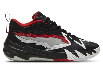 Pre-owned Puma Men's  Scoot Zeros O.d.d City Sneakers In Black/for All Time Red In Multi