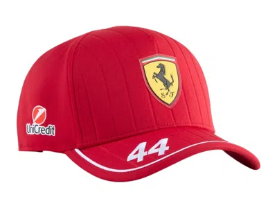 Pre-owned Puma Men's  Scuderia Ferrari Hp Hamilton Baseball Cap In Red