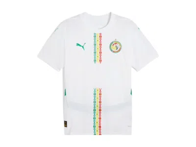Pre-owned Puma Men's  Senegal 2025 Home Replica Jersey Jersey In White/sport Green