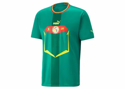 Pre-owned Puma Men's  Senegal Away 22/23 Jersey In Pepper Green/ Red