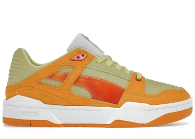 Pre-owned Puma Men's  Slipstream Lo Pokã©mon Charmander Sneakers In Dark Cheddar/pale Lemon
