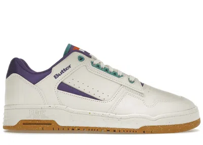 Pre-owned Puma Men's  Slipstream Low Butter Goods Sneakers In Whisper White/prism Violet
