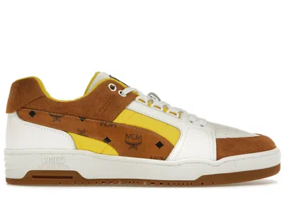 Pre-owned Puma Men's  Slipstream Low Mcm Sneakers In Bright White/vibrant Yellow In Multi