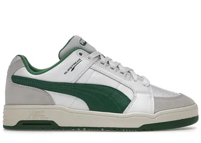 Pre-owned Puma Men's  Slipstream Low Retro Sneakers In White/amazon Green In Multi