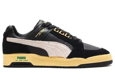 Pre-owned Puma Men's  Slipstream Low The Never Worn Sneakers In Black/whisper White In Multi