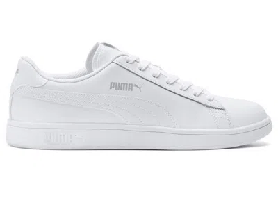 Pre-owned Puma Men's  Smash V2 L Sneakers In White