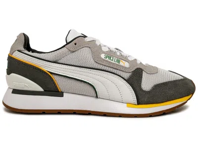 Pre-owned Puma Men's  Space Lab Legends Sneakers In White/amazon Green In Multi