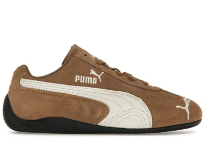Pre-owned Puma Men's  Speedcat Archive ( Tongue Logo) Sneakers In Haute Coffee/frosted Ivory