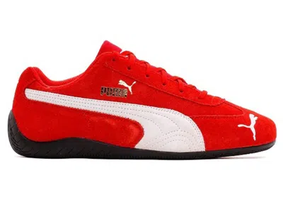 Pre-owned Puma Men's  Speedcat Long Sleeve Sneakers In High Risk Red/white In Multi