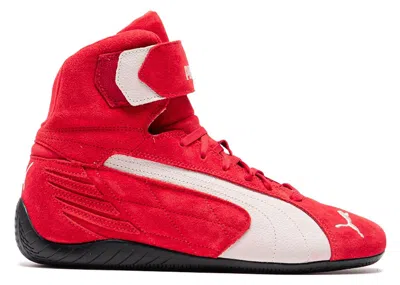 Pre-owned Puma Men's  Speedcat Mid White Sneakers In For All Time Red/warm White In Multi