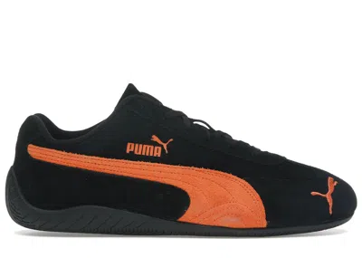 Pre-owned Puma Men's  Speedcat Og Black Sneakers In  Black/rickie Orange