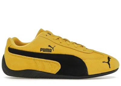 Pre-owned Puma Men's  Speedcat Og Sneakers In Pelé Yellow/black In Multi