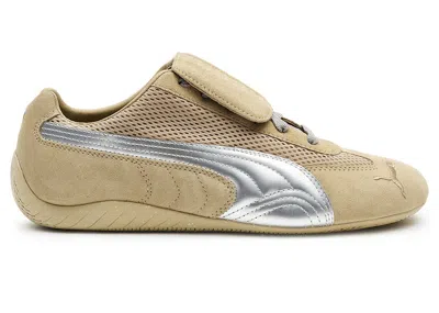 Pre-owned Puma Men's  Speedcat Open Yy Sneakers In Prairie Tan/matte Silver In Multi