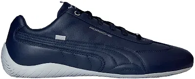 Pre-owned Puma Men's  Speedcat Porsche Type 992 Sneakers In Night Blue/ White
