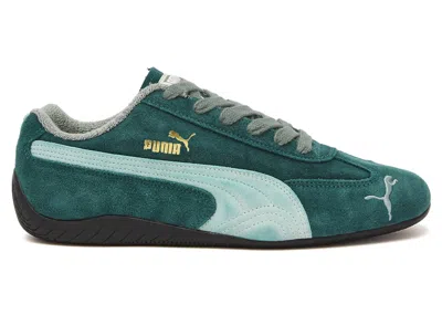 Pre-owned Puma Men's  Speedcat The Never Worn 5 Sneakers In Dark Myrtle/green Moon