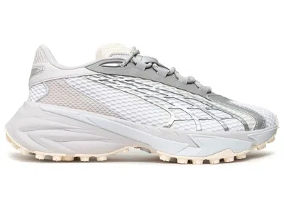 Pre-owned Puma Men's  Spirex Speed White Sneakers In  White/feather Gray
