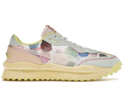 Pre-owned Puma Men's  Style Rider Kidsuper Studios Sneakers In  White/dusty Aqua In Multi