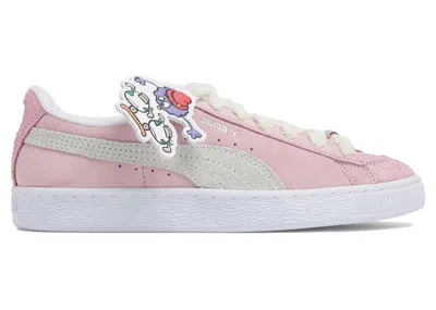 Pre-owned Puma Men's  Suede 8enjamin Fluz Sneakers In Pink Lavender/warm White