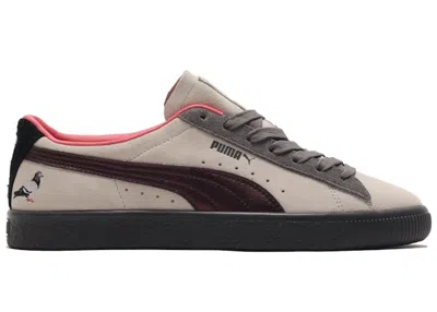Pre-owned Puma Men's  Suede Atmos Staple Crow And Pigeon Sneakers In Grey/black In Multi