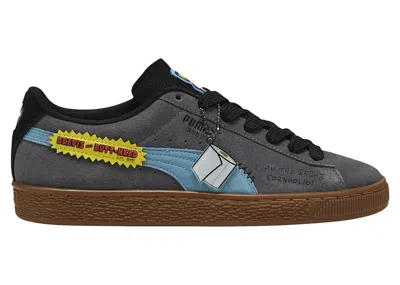 Pre-owned Puma Men's  Suede Beavis And Butthead Cornholio Sneakers In Cool Dark Grey/astro In Gray