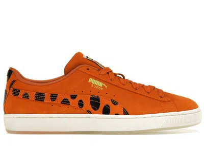 Pre-owned Puma Men's  Suede Cheetos Chester Cheeto Sneakers In Rickie Orange/for All Time Red/warm White In Multi