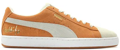 Pre-owned Puma Men's  Suede Classic Bobbito Garcia Ochre Sneakers In Apricot Buff/ White