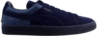 Pre-owned Puma Men's  Suede Classic Casual Emboss Sneakers In Peacoat