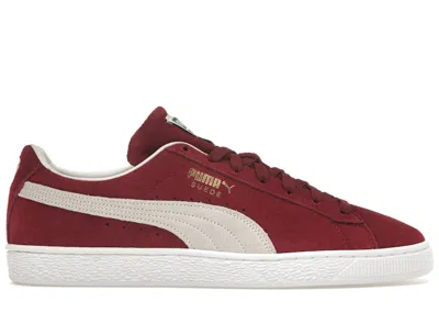 Pre-owned Puma Men's  Suede Classic Xxi Sneakers In Cabernet/ White In Multi