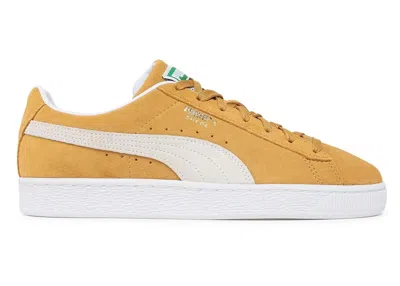 Pre-owned Puma Men's  Suede Classic Xxi Sneakers In Honey Mustard/ White