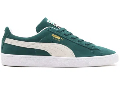 Pre-owned Puma Men's  Suede Classic Xxi Sneakers In Malachite/white In Multi