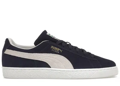 Pre-owned Puma Men's  Suede Classic Xxi Sneakers In Peacoat/ White