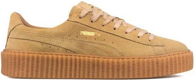 Pre-owned Puma Men's  Suede Creeper Rihanna Fenty Sneakers In Oatmeal