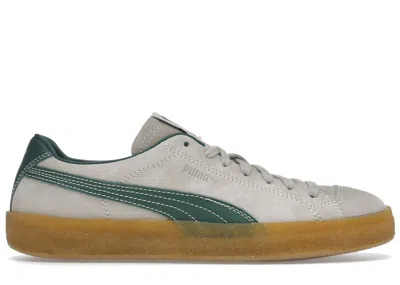 Pre-owned Puma Men's  Suede Crepe Ami Sneakers In Pristine/green/gum In Multi