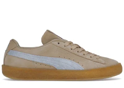 Pre-owned Puma Men's  Suede Crepe Maison Kitsune Sneakers In Travertine/chambray Blue
