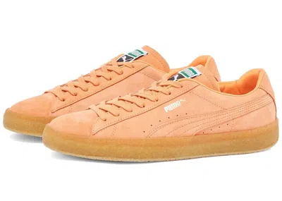 Pre-owned Puma Men's  Suede Crepe Sneakers In Deep Apricot/gum