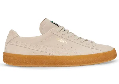 Pre-owned Puma Men's  Suede Crepe Sneakers In Peyote In Gray