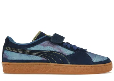 Pre-owned Puma Men's  Suede Dazed And Confused Sneakers In Persian Blue/clyde Royal/blissful Blue