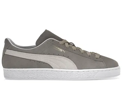 Pre-owned Puma Men's  Suede Jjjjound Sneakers In Limestone/white