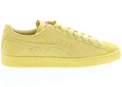 Pre-owned Puma Men's  Suede Love Marathon Sneakers In Court Yellow