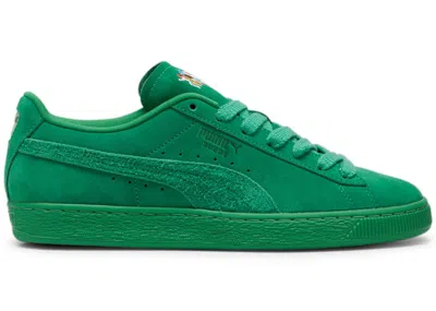 Pre-owned Puma Men's  Suede Love Marathon Sneakers In Meadow