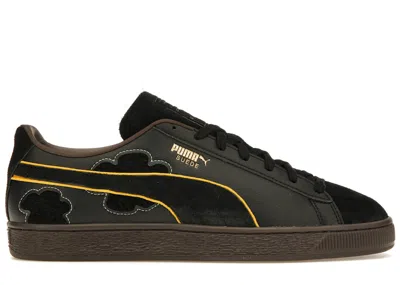 Pre-owned Puma Men's  Suede One Piece Blackbeard Teech Sneakers In  Black/dark Chocolate