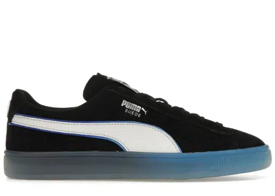 Pre-owned Puma Men's  Suede Playstation Black Sneakers In  Black/glacial Grey