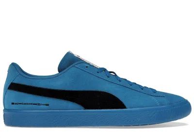 Pre-owned Puma Men's  Suede Rs 2.7 Porsche Sneakers In Mykonos Blue/ Black