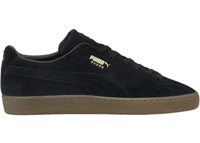 Pre-owned Puma Men's  Suede Sneakers In Black/gum In Multi