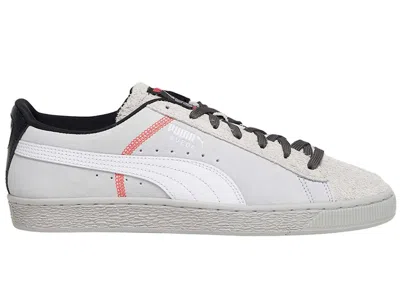 Pre-owned Puma Men's  Suede Staple Create From Division Lunar New Year Sneakers In Grey/white/red In Multi