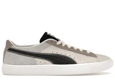 Pre-owned Puma Men's  Suede Vintage Blocked Nimus Cloud Sneakers In Nimbus Cloud/ Black/ White